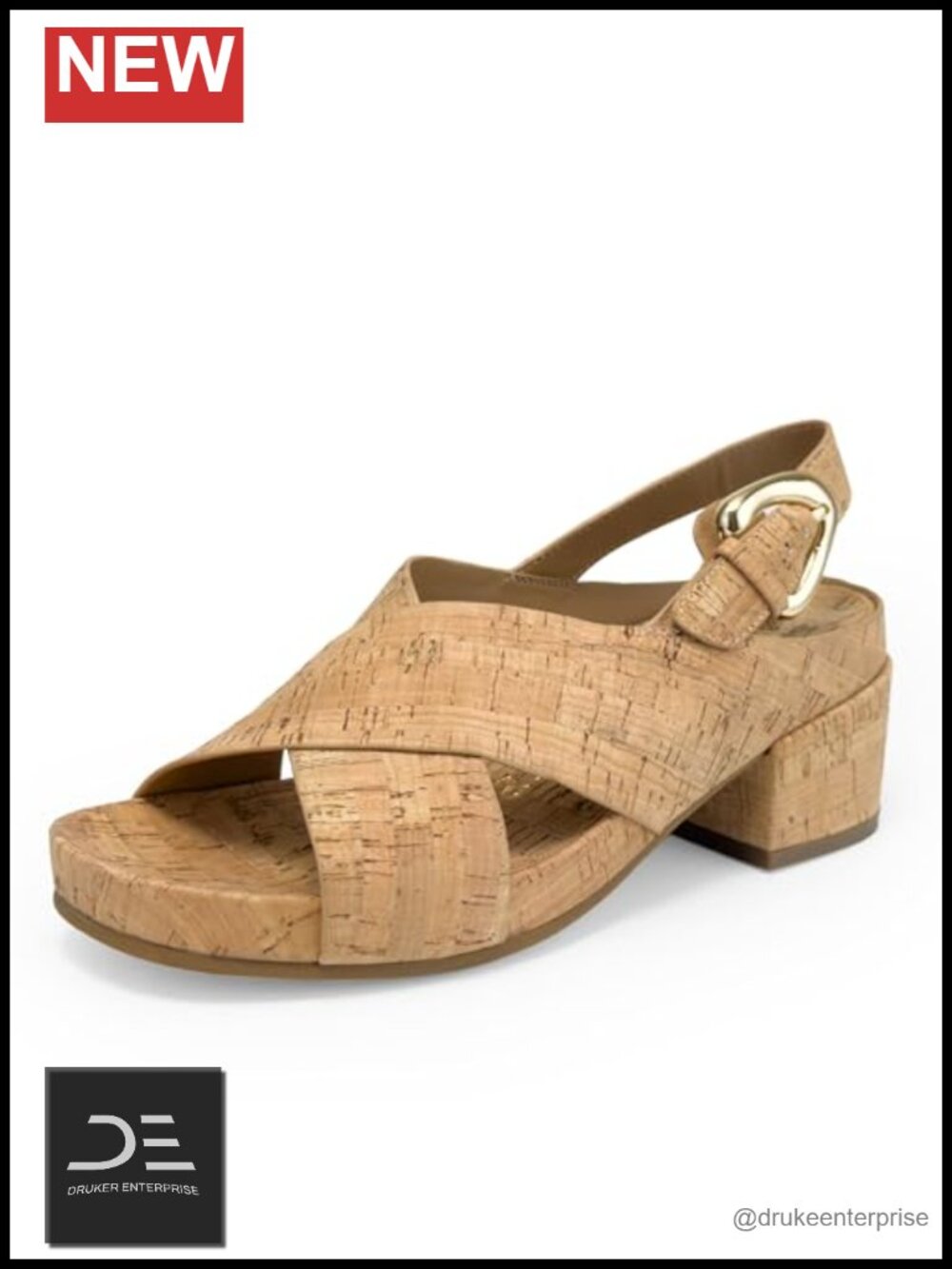 Aerosoles Chrystie Heeled Sandals Chunky Block Heel Crisscross Straps
